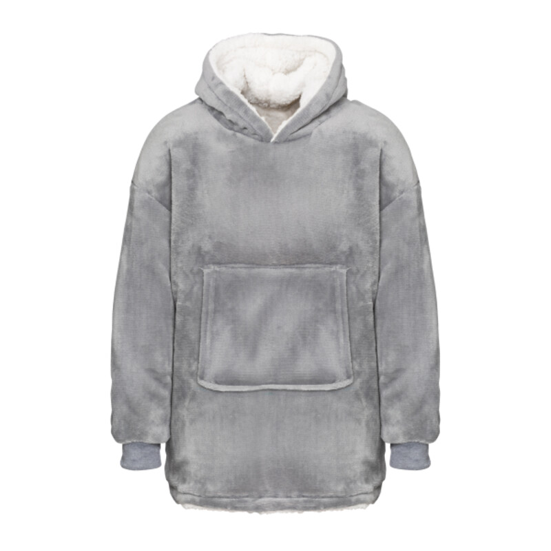 The Kids Ribbon oversized cosy reversible sherpa hoodie Thumbnail