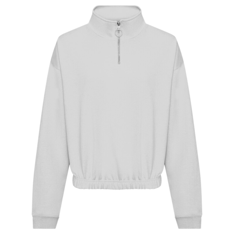 AWDis Ladies Cropped 1/4 Zip Sweatshirt Thumbnail