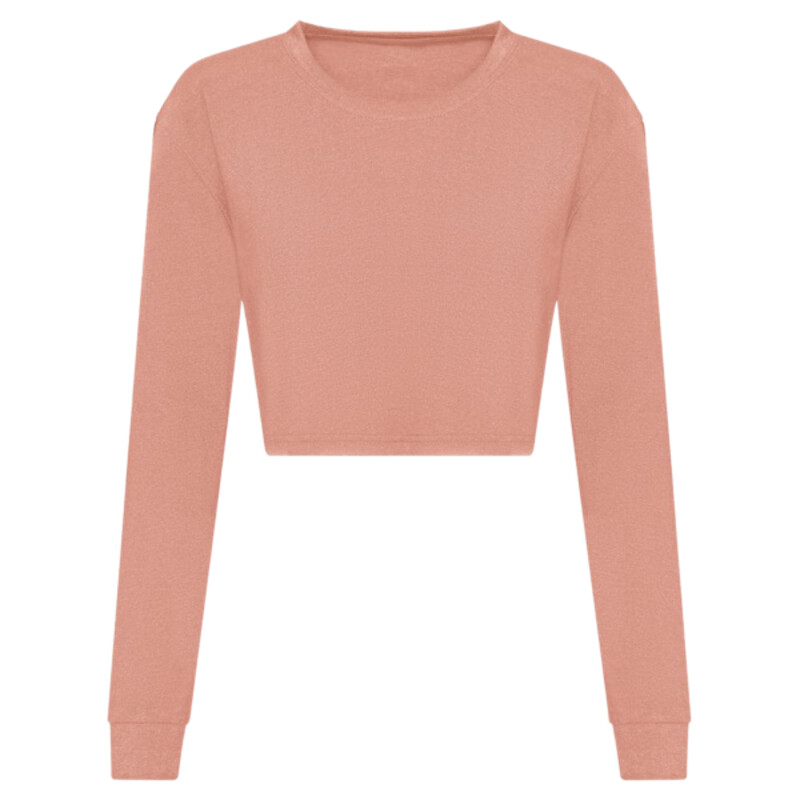 AWDis Ladies Long Sleeve Cropped T-Shirt Thumbnail