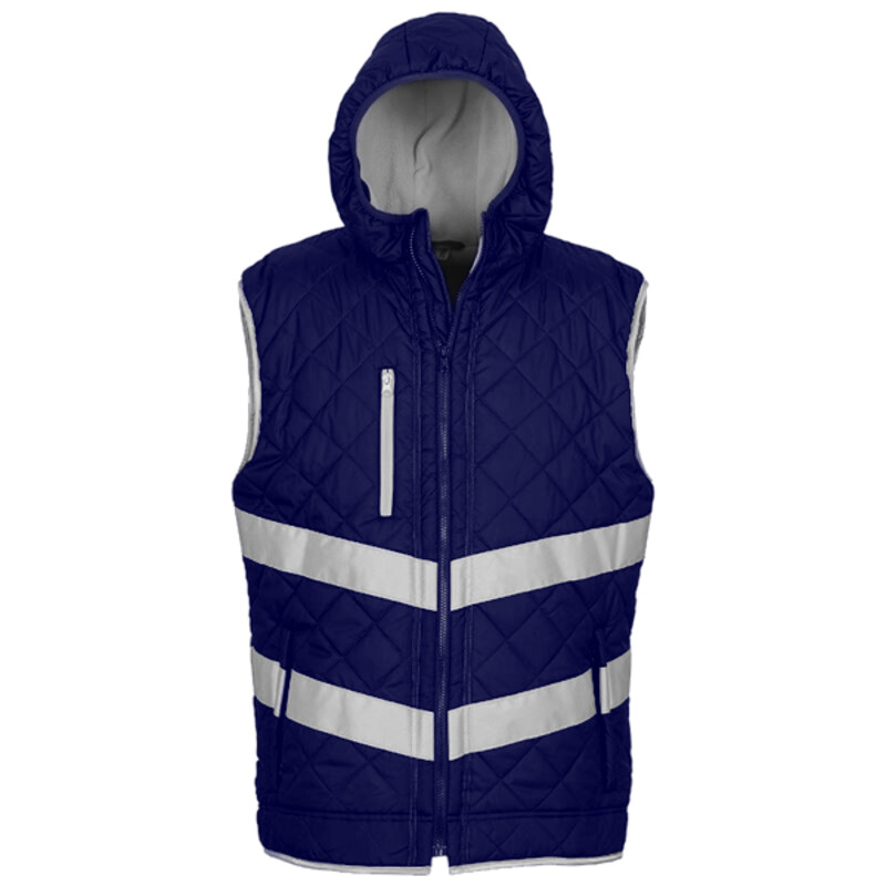 Yoko Hi-Vis Kensington Hooded Gilet Thumbnail
