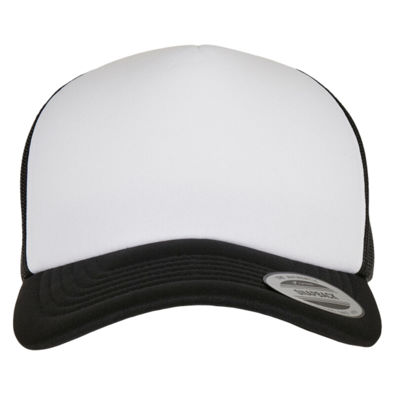 YP Classics® curved foam trucker cap – white front (6320W) Thumbnail