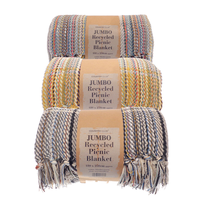 Jumbo recycled picnic blanket Thumbnail