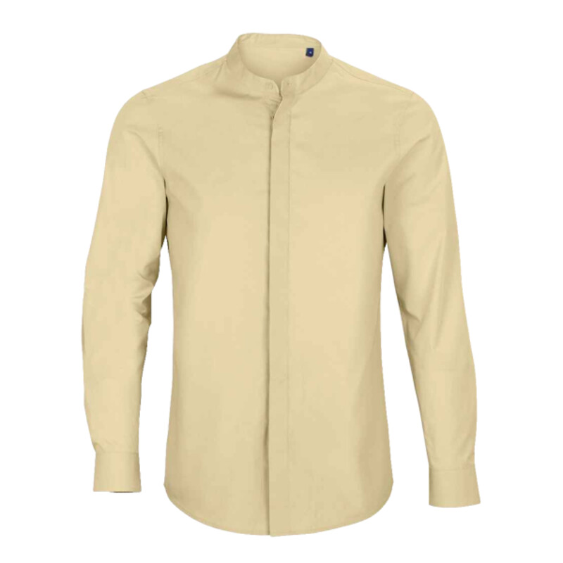 NEOBLU Bart Mao Collar Long Sleeve Poplin Shirt Thumbnail