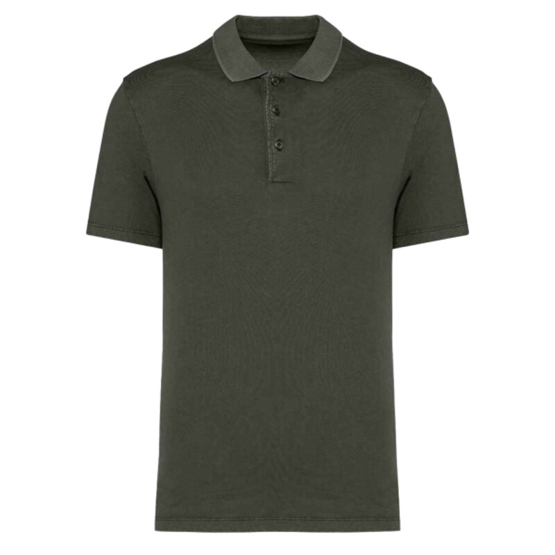 Native Spirit Washed Jersey Polo Shirt Thumbnail