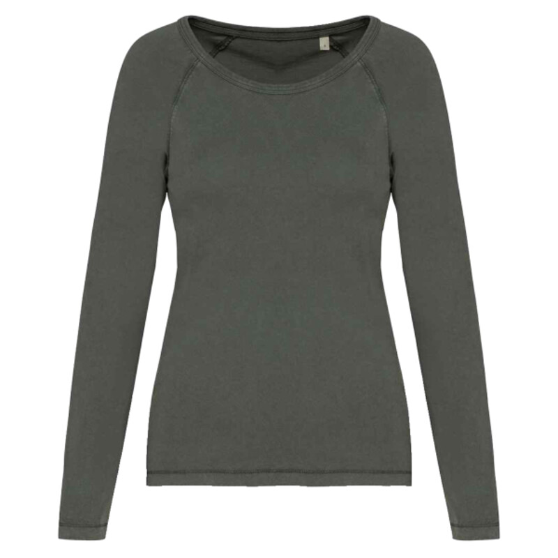 Native Spirit Ladies Raglan Long Sleeve Washed T-Shirt Thumbnail