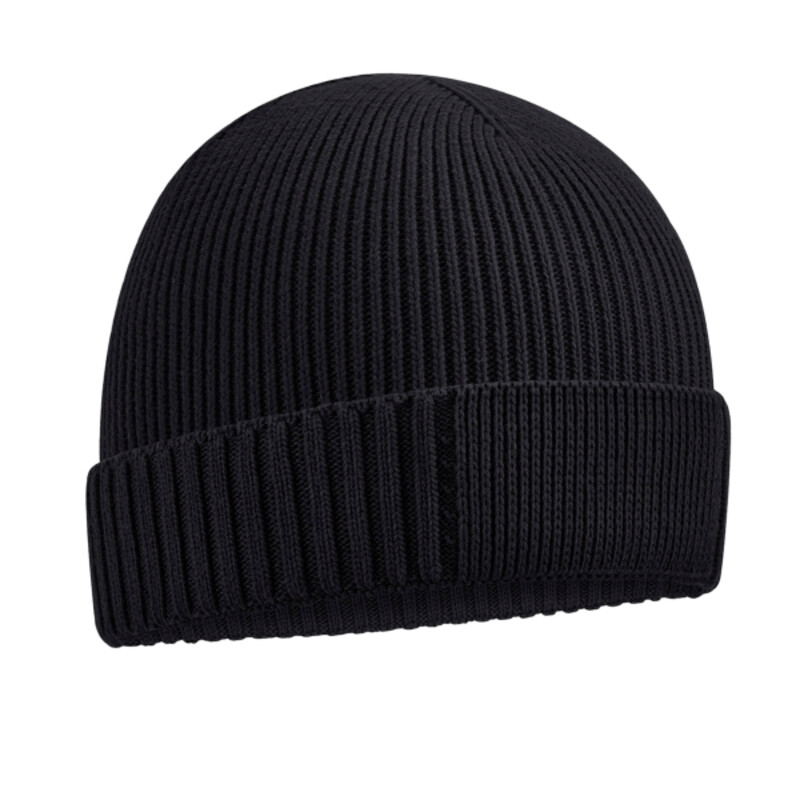 Organic cotton engineered patch beanie Thumbnail