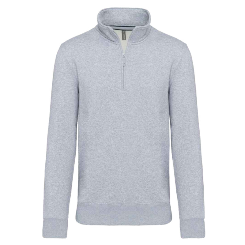 Kariban Zip Neck Sweatshirt Thumbnail