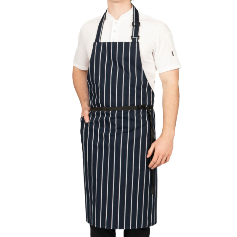 Woven Butchers Stripe Apron Thumbnail