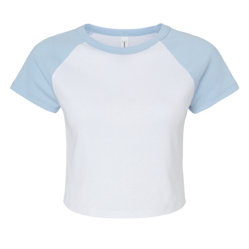 Women's Micro Rib Raglan Baby Tee Thumbnail