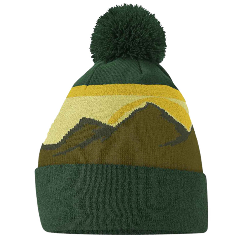 Mountain peaks pom pom beanie Thumbnail