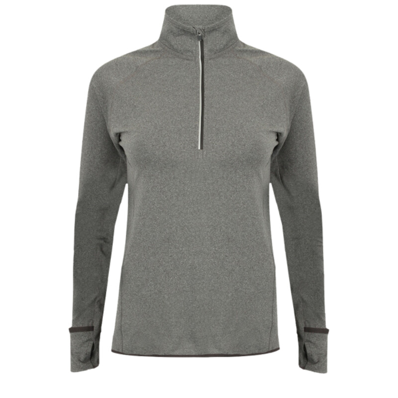 Women's long-sleeved ¼ zip top Thumbnail