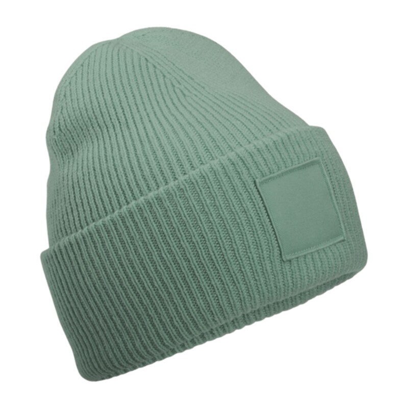 Deep-cuffed tonal patch beanie Thumbnail