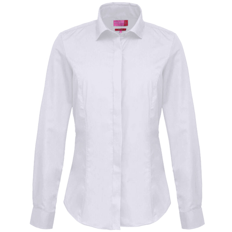 Brook Taverner Ladies Selene Long Sleeve Poplin Shirt Thumbnail