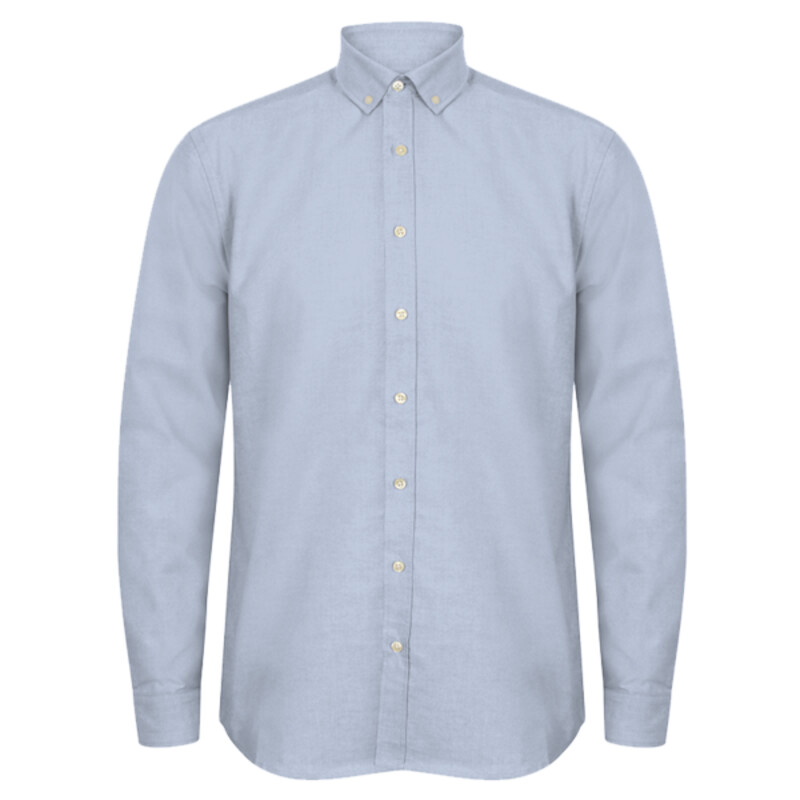 Henbury Long Sleeved Cotton Feel Coolplus® Shirt Thumbnail