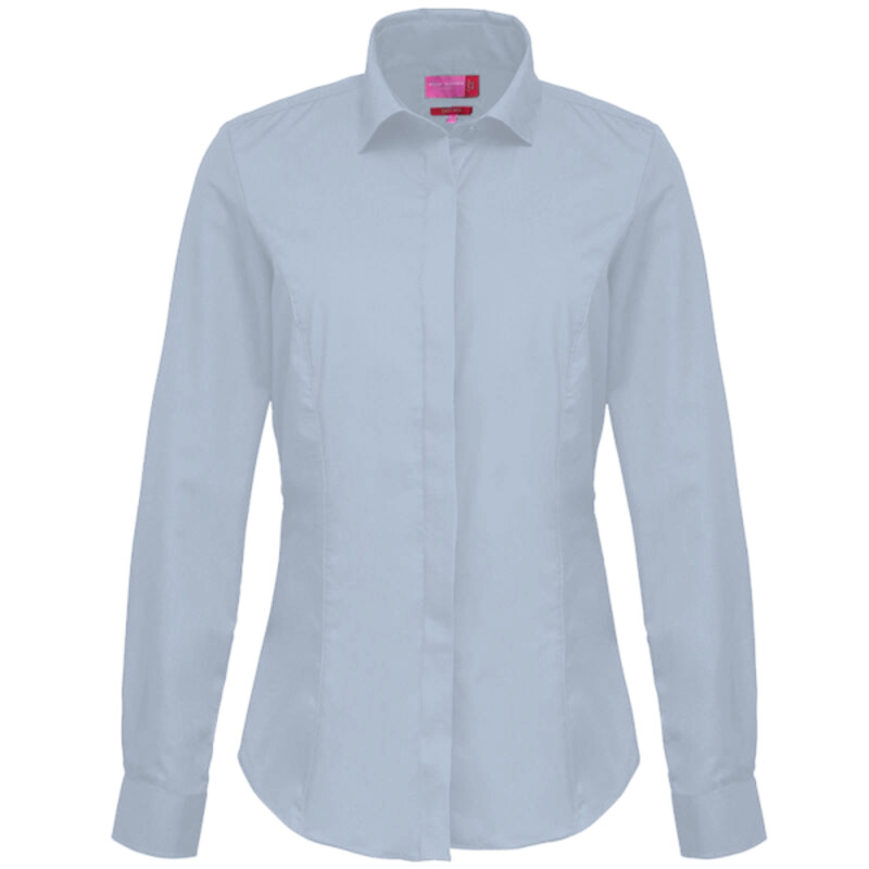 Henbury Ladies Long Sleeved Cotton Feel Coolplus® Shirt Thumbnail