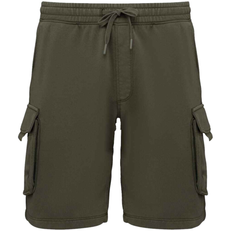 Native Spirit French Terry Washed Effect Cargo Shorts Thumbnail