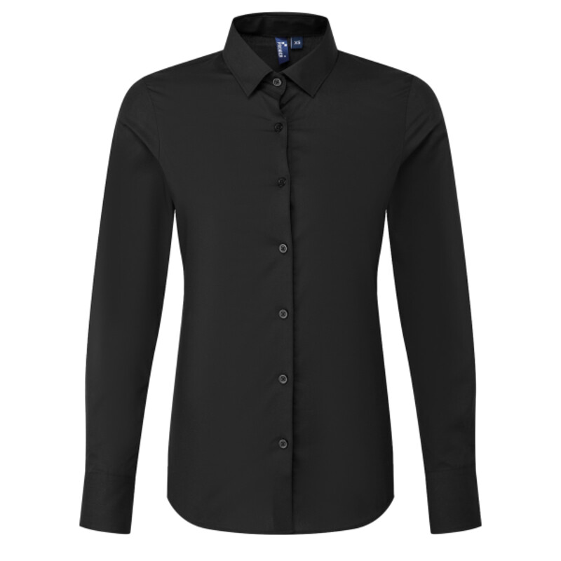 Women’s long sleeve ‘Recyclight’ poplin shirt Thumbnail