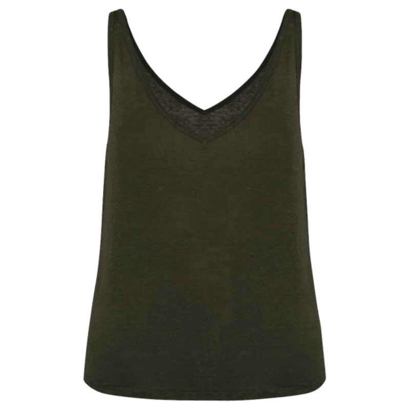 Spasso Ladies Linen Tank Top Thumbnail