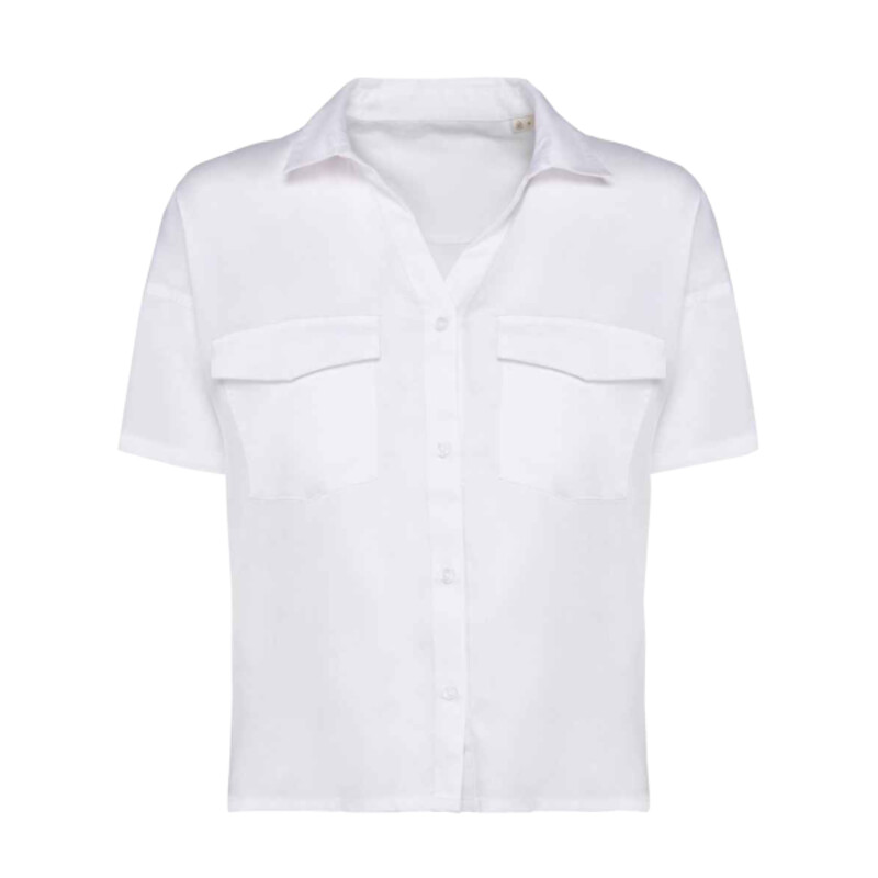 Spasso Ladies Short Sleeve Oversized TENCEL™ Shirt Thumbnail