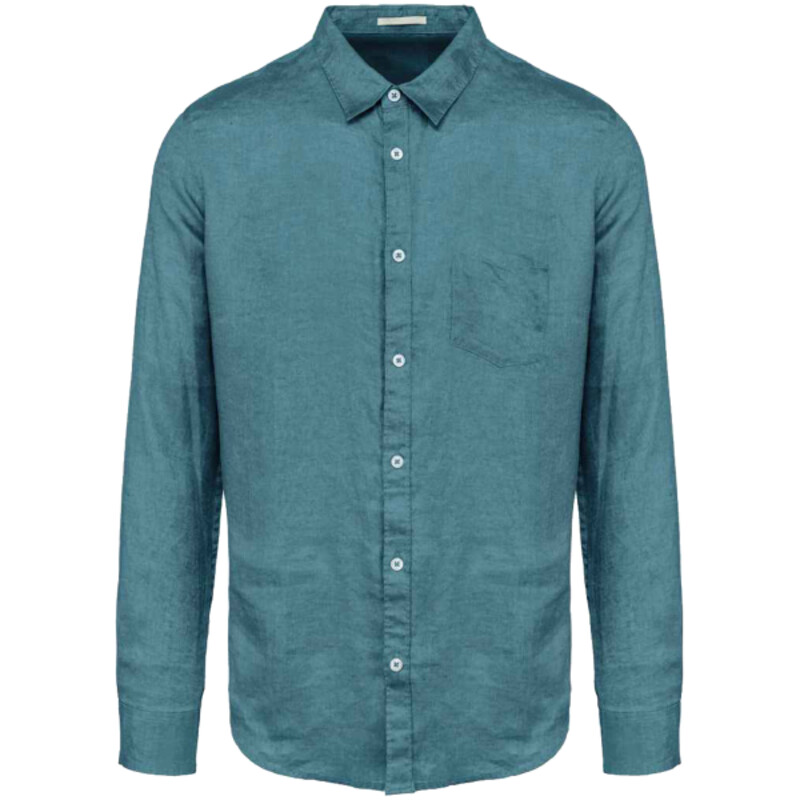 Spasso Long Sleeve Linen Shirt Thumbnail
