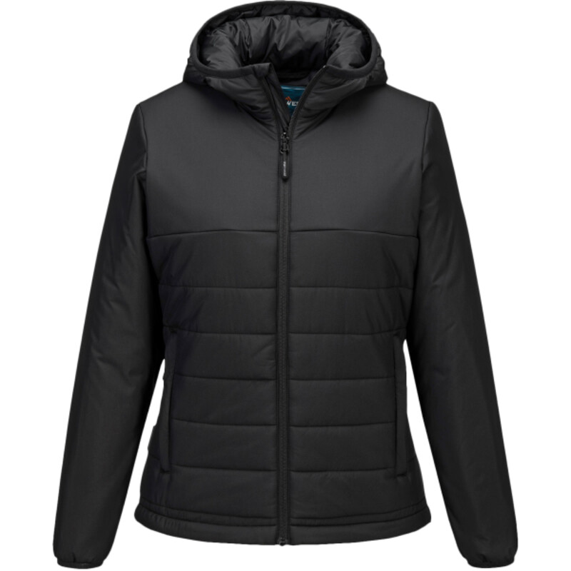 Women’s professional hooded insulated baffle jacket (S613) Thumbnail