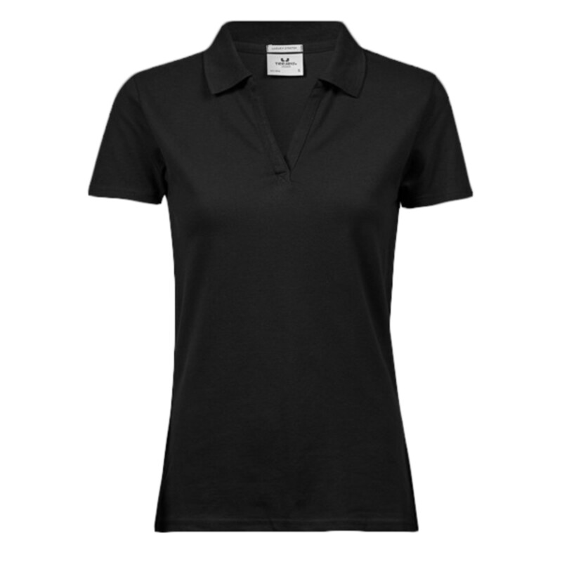 Women’s luxury stretch v-neck polo (1409) Thumbnail