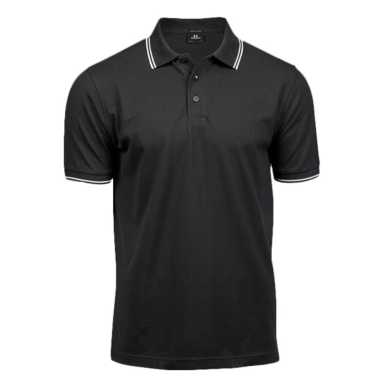 Luxury stripe stretch polo (1407) Thumbnail