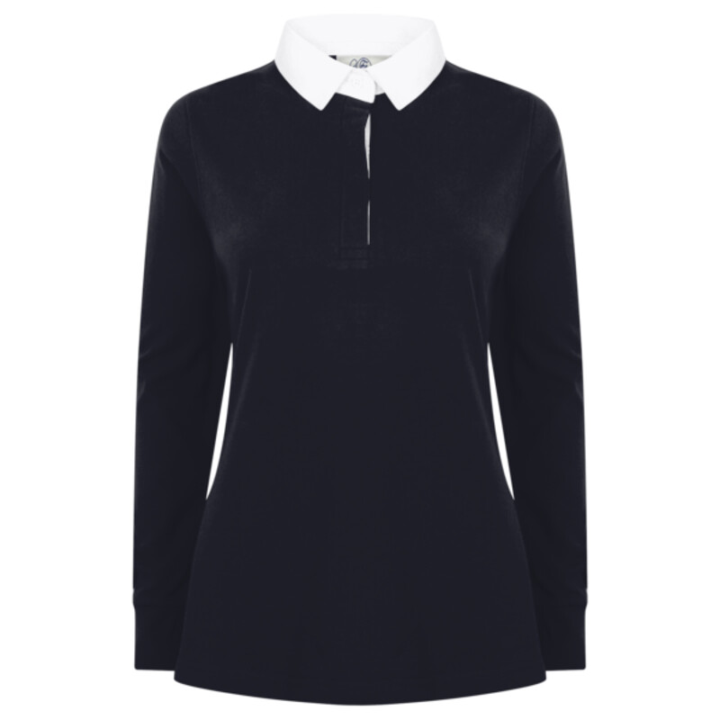 Women's long sleeve plain rugby shirt Thumbnail