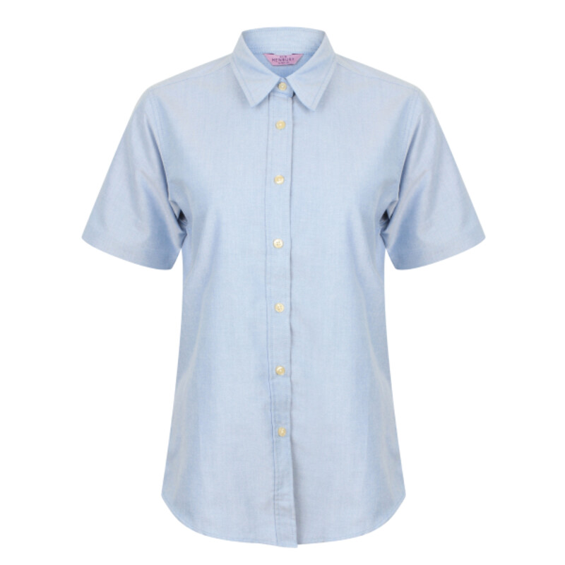 Women's short sleeve classic Oxford shirt Thumbnail