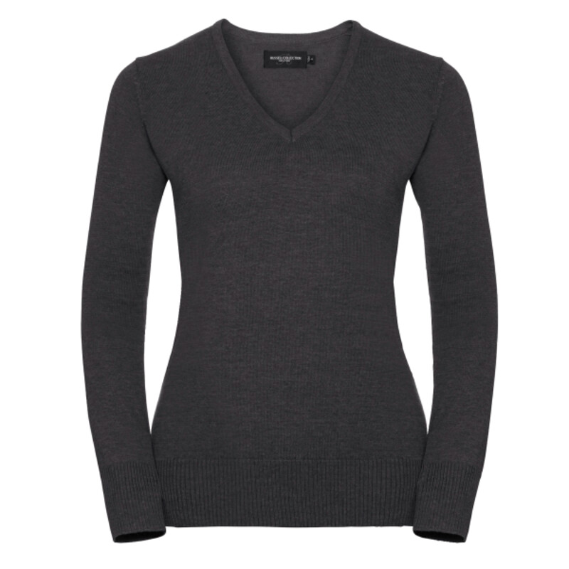 Women's v-neck knitted sweater Thumbnail