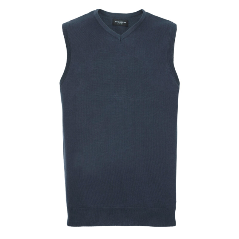 V-neck sleeveless knitted sweater Thumbnail
