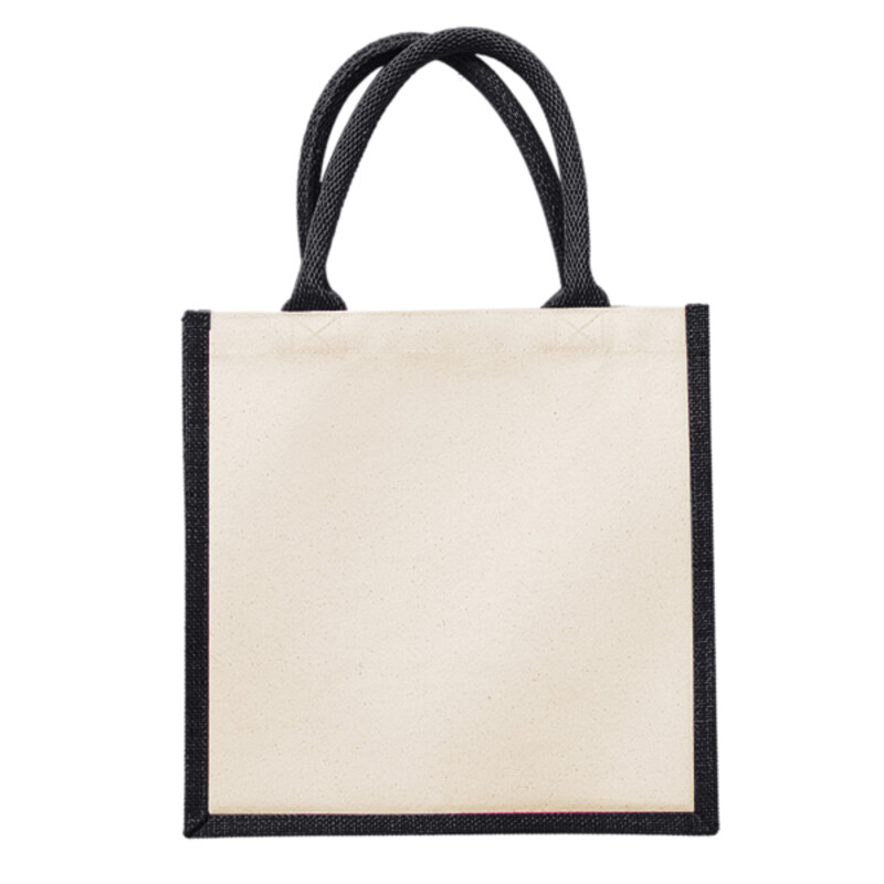 Printers midi jute tote Thumbnail