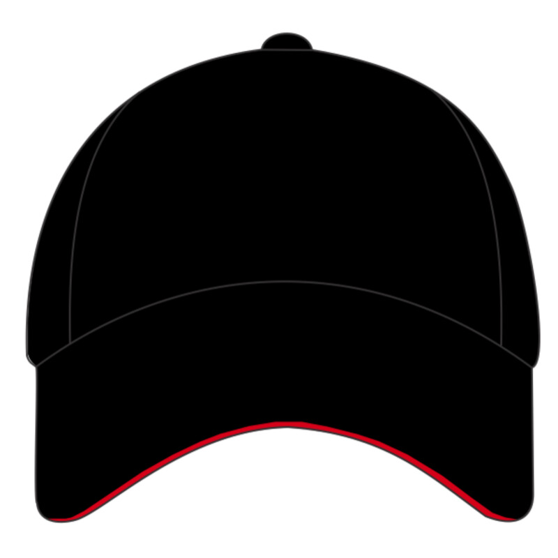 Pro-style heavy cotton cap with sandwich peak Thumbnail