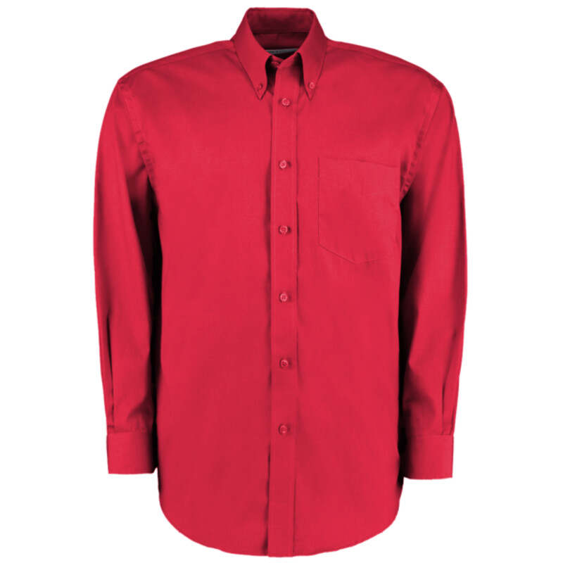 Kustom Kit Premium Long Sleeve Classic Fit Oxford Shirt Thumbnail