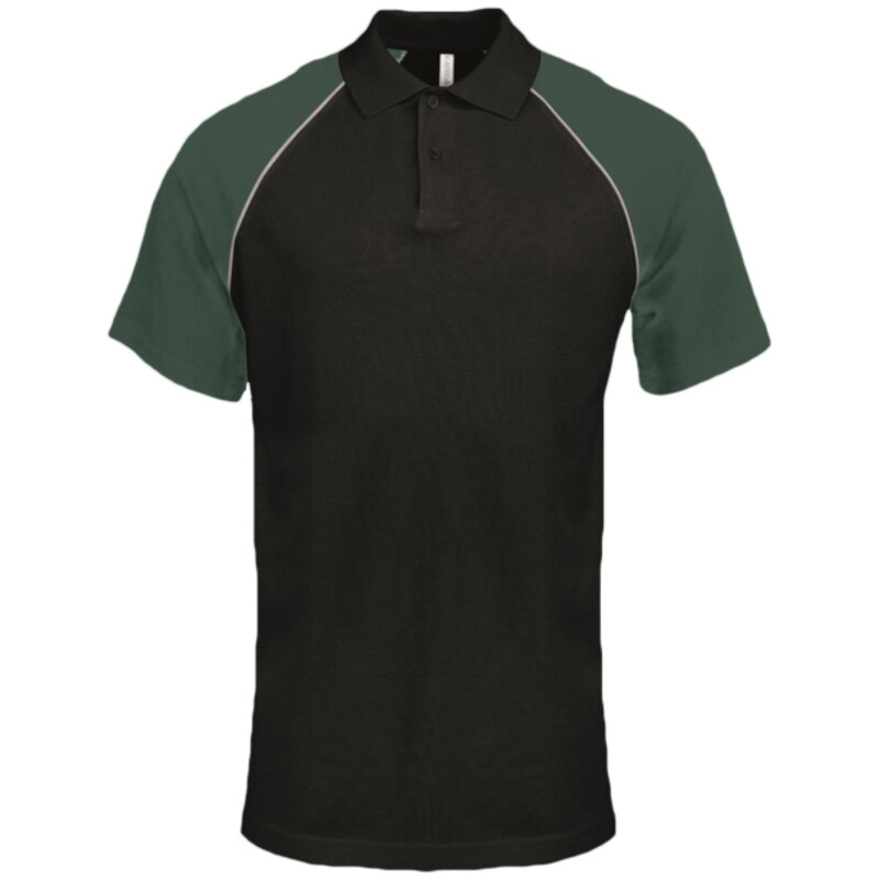Kariban Baseball Cotton Piqué Polo Shirt Thumbnail