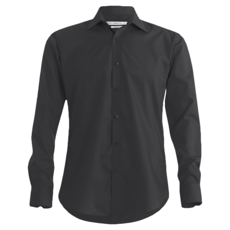 Kustom Kit Long Sleeve Slim Fit Business Shirt Thumbnail