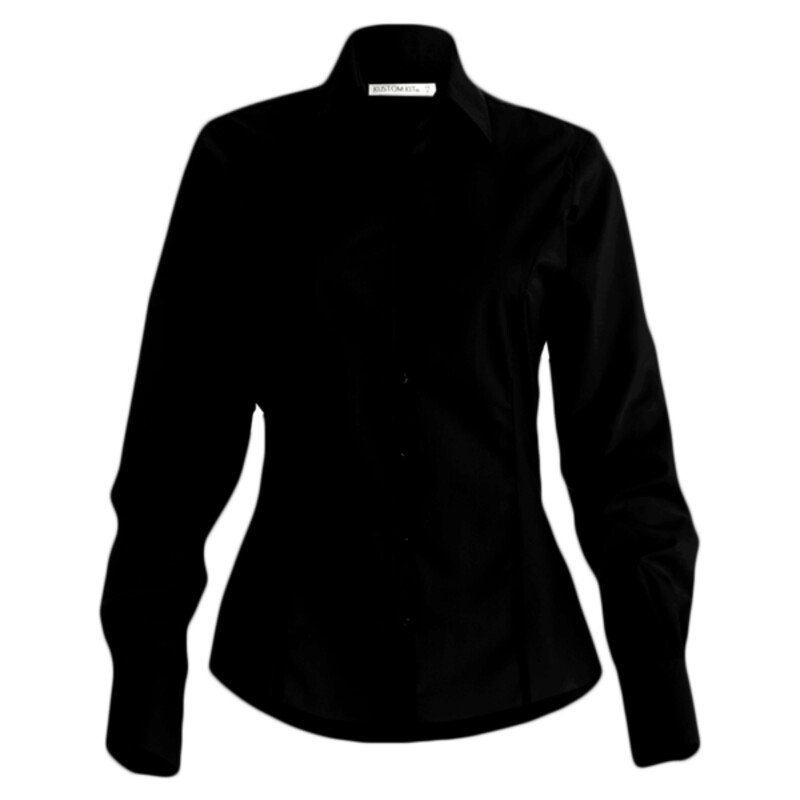 Kustom Kit Ladies Long Sleeve Tailored Business Shirt Thumbnail