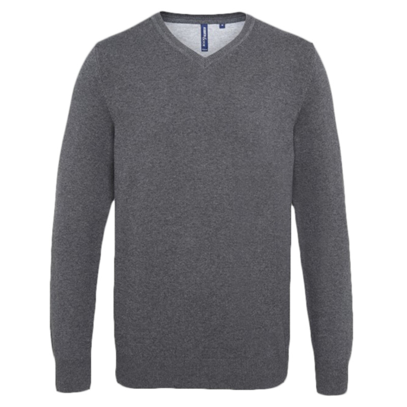 Men's cotton blend v-neck sweater Thumbnail