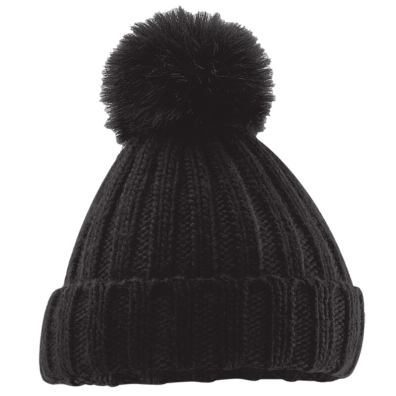 Verbier Faux Fur Pop Pom Chunky Beanie Thumbnail