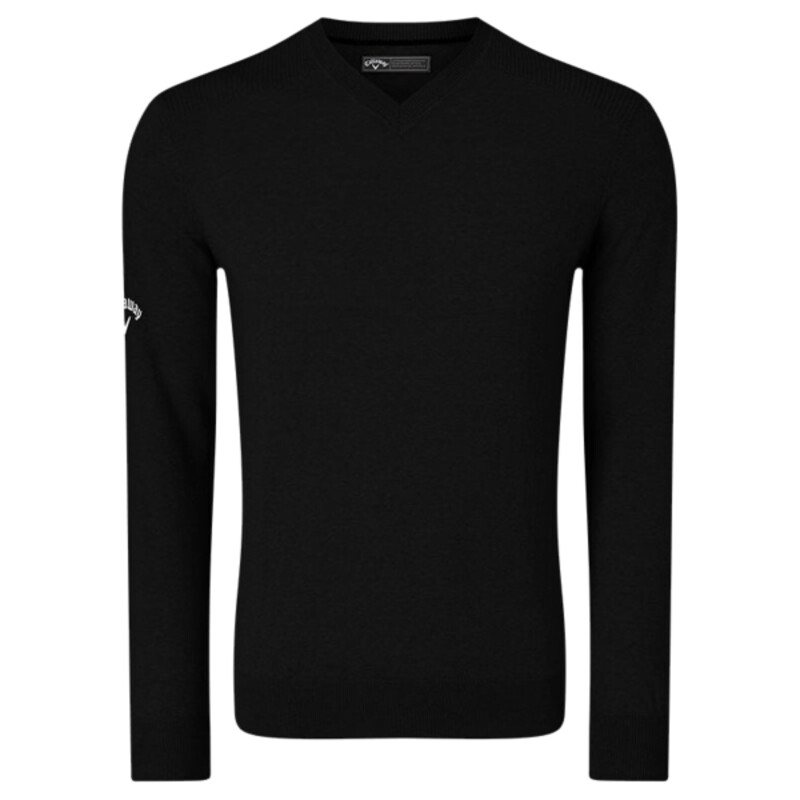 Ribbed v-neck Merino sweater Thumbnail