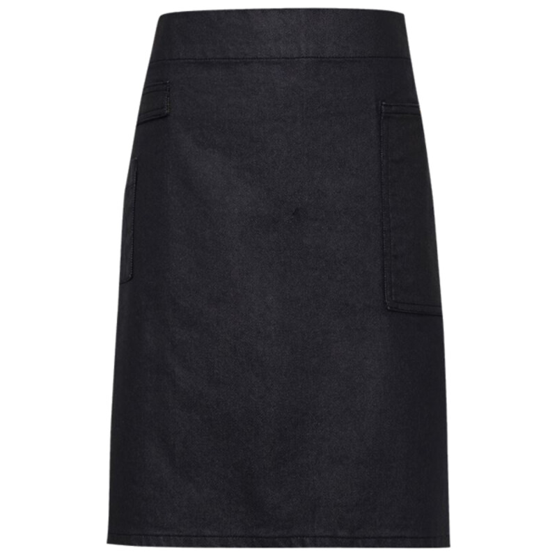Division waxed-look denim waist apron Thumbnail
