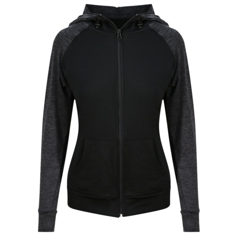 Women's cool contrast zoodie Thumbnail