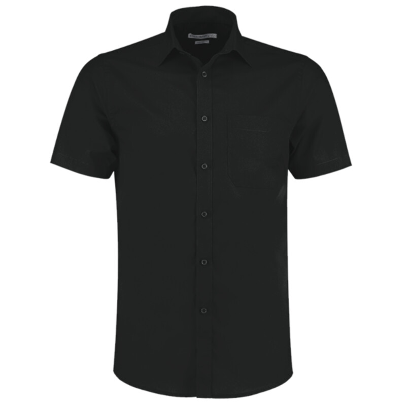 Kustom Kit Short Sleeve Tailored Poplin Shirt Thumbnail