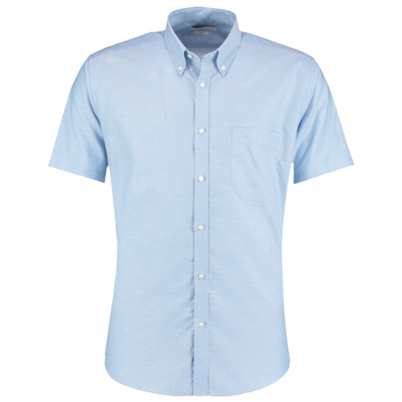 Kustom Kit Short Sleeve Slim Fit Oxford Shirt Thumbnail