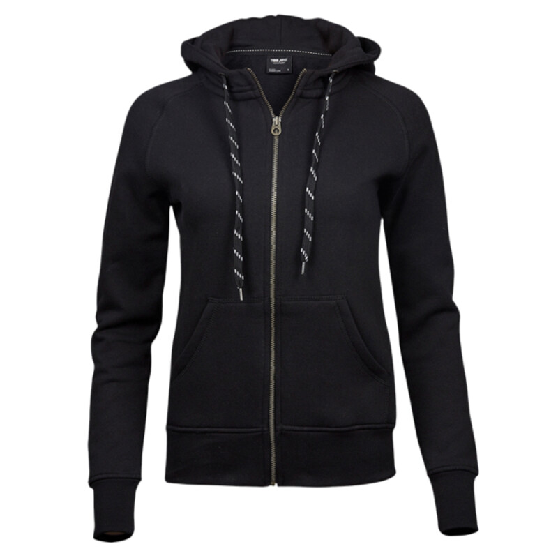 Tee Jays Ladies Fashion Zip Hooded Sweatshirt Thumbnail