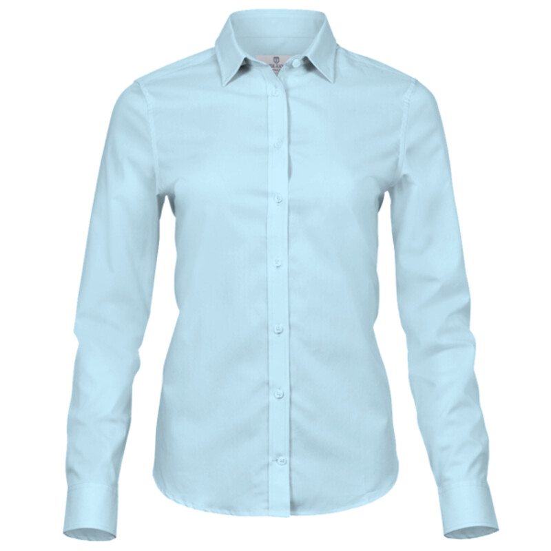 Tee Jays Ladies Stretch Luxury Long Sleeve Poplin Shirt Thumbnail