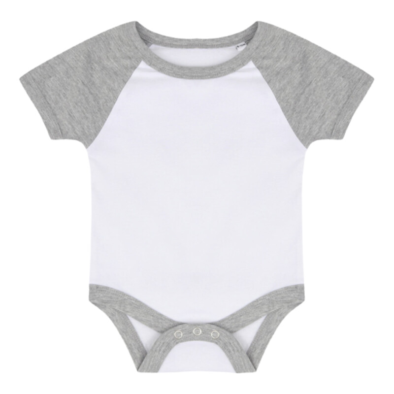 Larkwood Essential Short Sleeve Baby Baseball Bodysuit Thumbnail