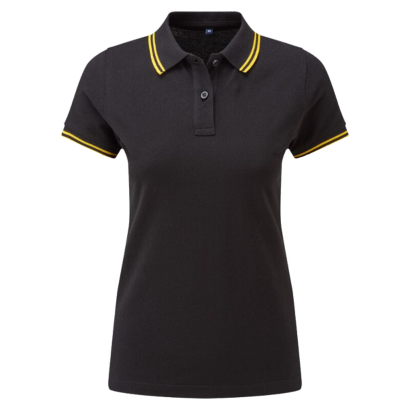 Women's classic fit tipped polo Thumbnail