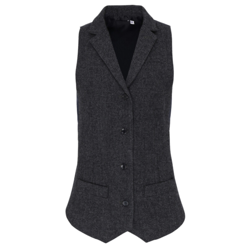 Women's herringbone waistcoat Thumbnail