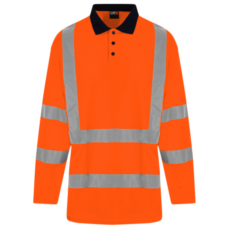 High visibility long sleeve polo Thumbnail